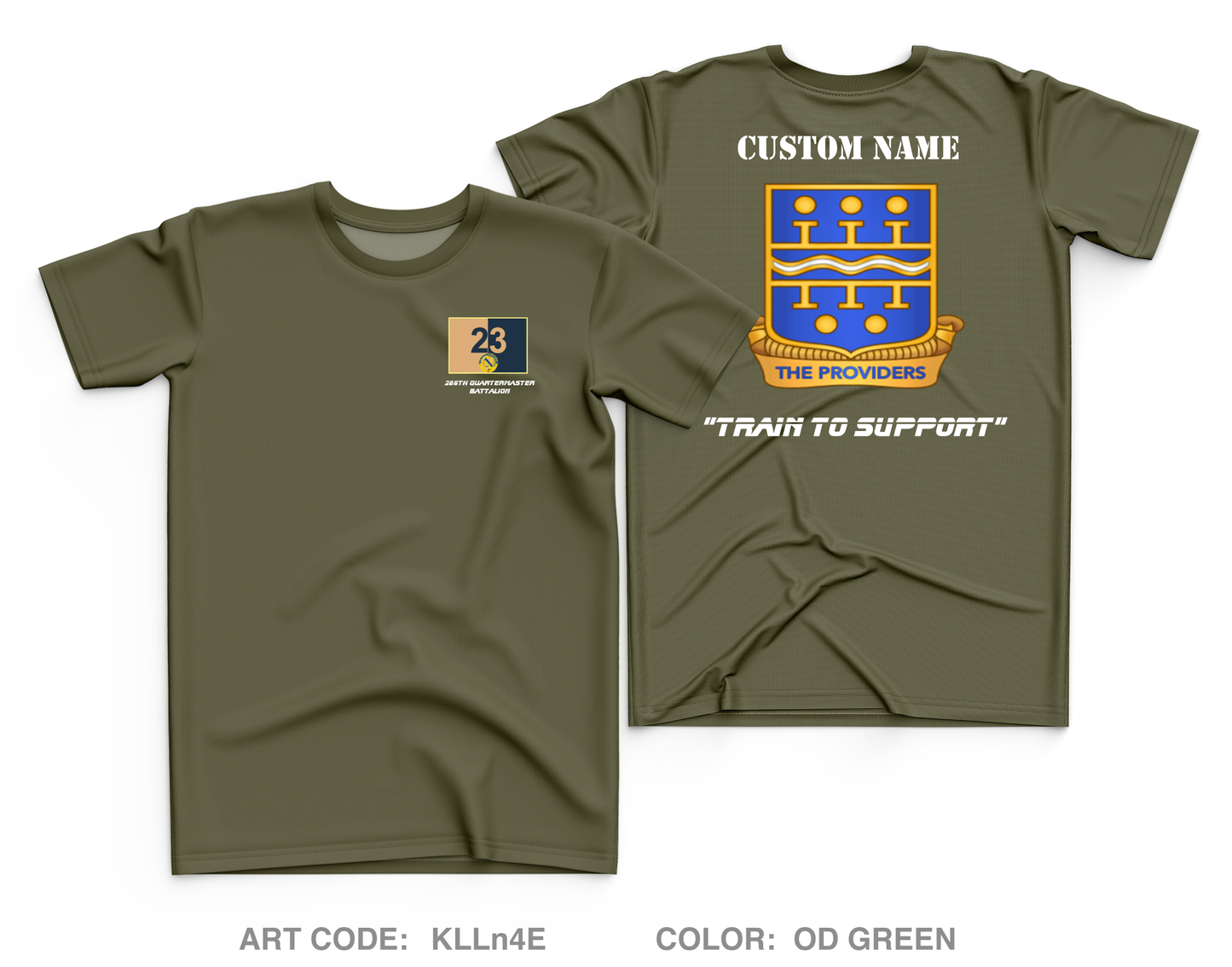 Custom 266th Quartermaster Battalion Core Men's SS Performance Tee - KLLn4E