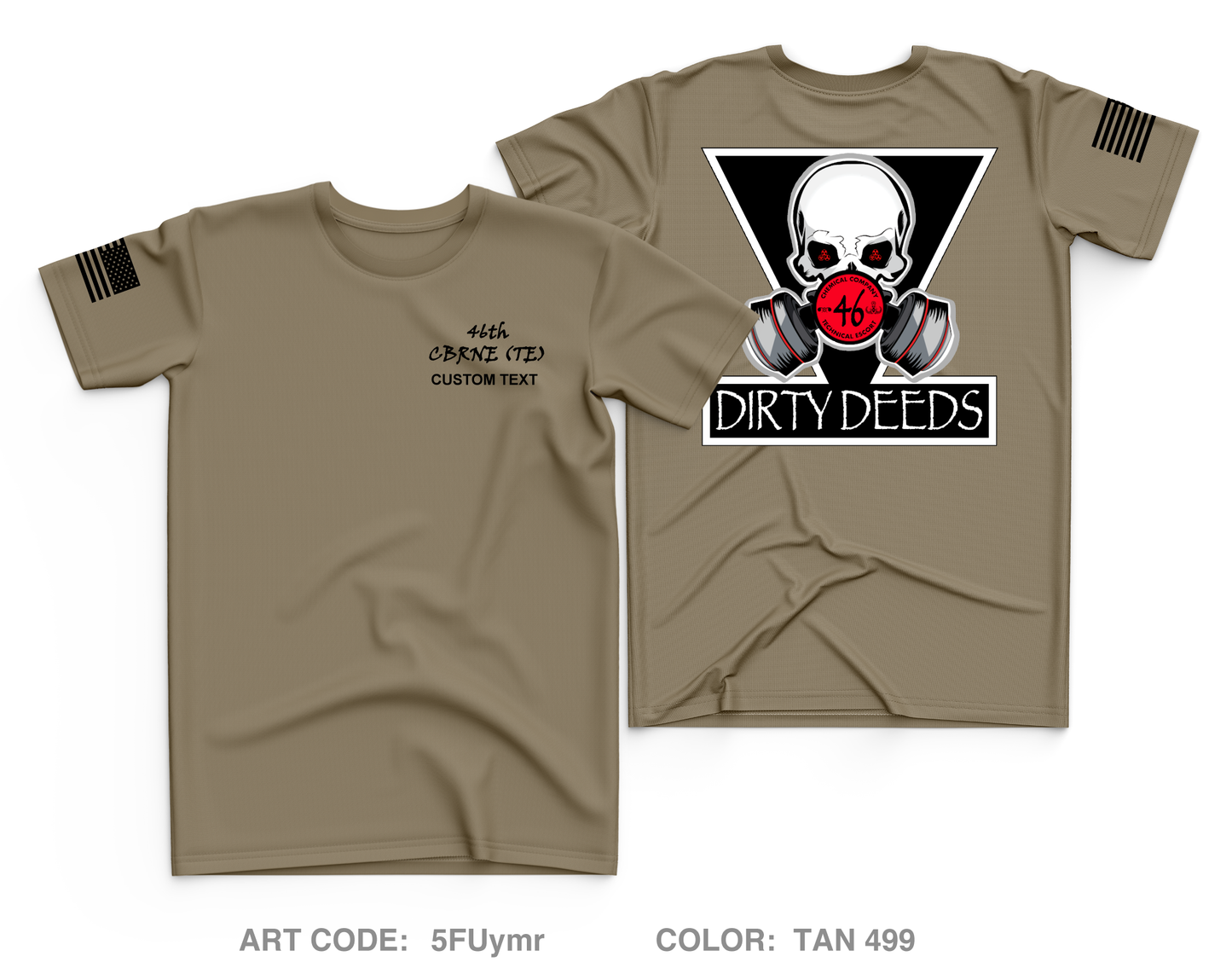 Custom 46th CBRNE (TE) Core Men's SS Performance Tee - 5FUymr