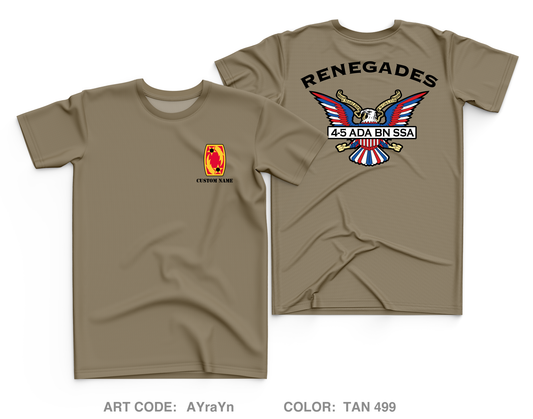 CUSTOM E Co, 4th BN, 5th Air Defense Artillery Core Men's SS Performance Tee - AYraYn