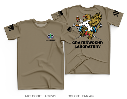 CUSTOM Grafenwoehr Laboratory Core Men's SS Performance Tee - Ar9PWr