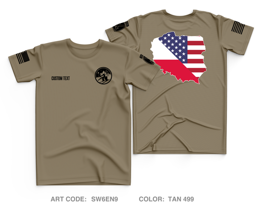 Custom G6, HHBN, 10th Mountain Division Core Men's SS Performance Tee - SW6EN9