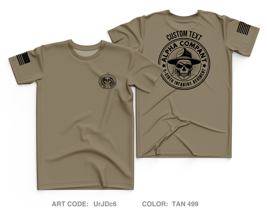 CUSTOM 3-518 INF REGT Core Men's SS Performance Tee - UrJDc6