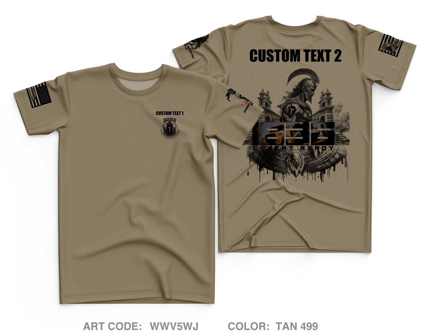 Custom  1836th Transportation Company Core Men's SS Performance Tee - WWV5WJ