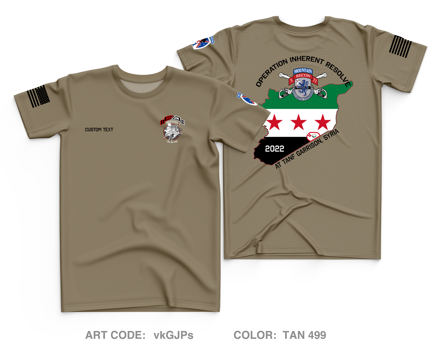 Custom B-TRP, 3-71 Cav, 1BCT Core Men's SS Performance Tee - vkGJPs