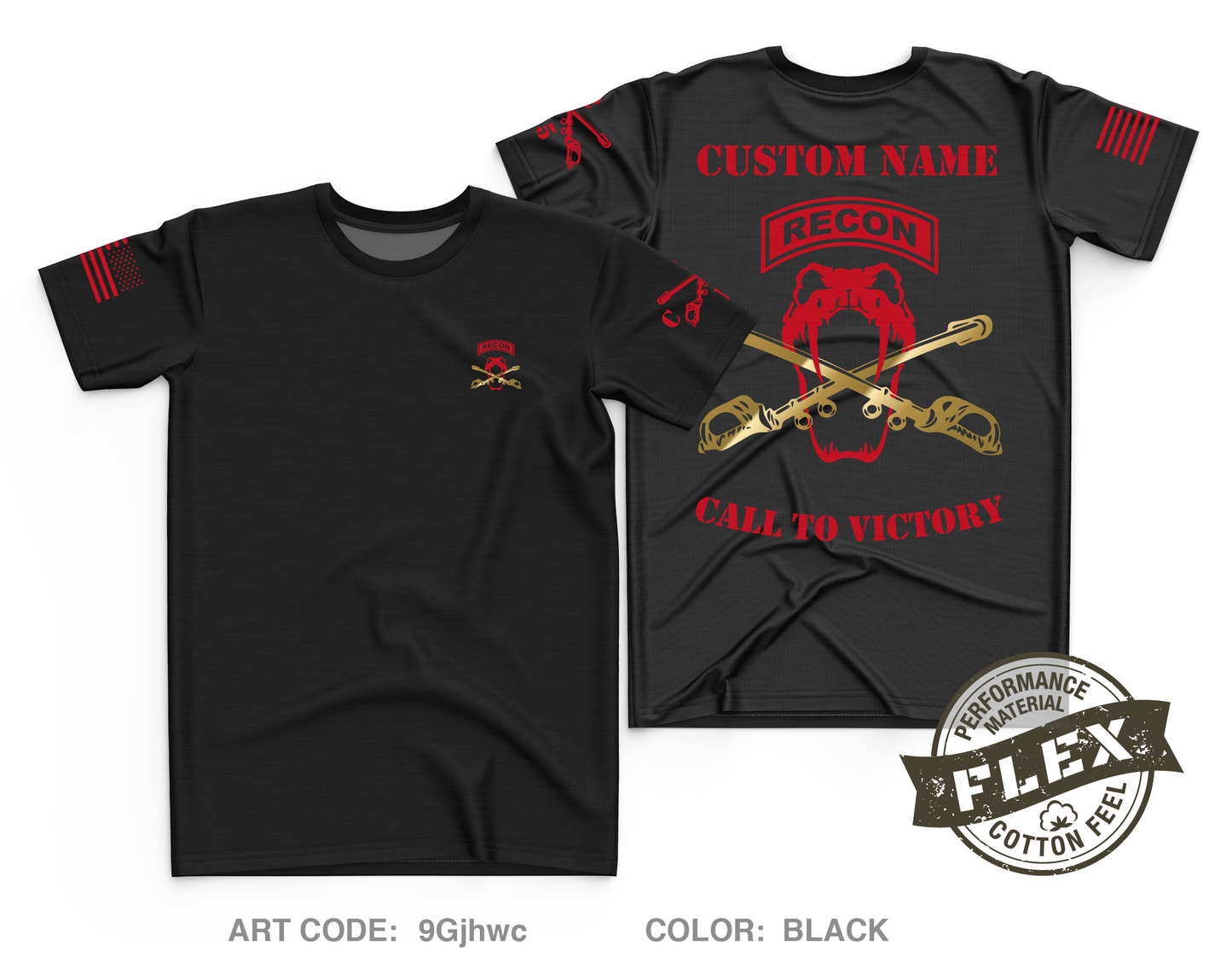 CUSTOM Copperhead Troop 2-15 CAV, 194th Armor Brigade Core Men's SS Flex Performance Tee - 9Gjhwc