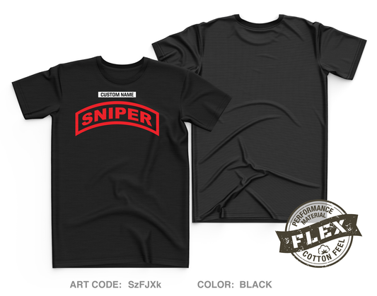 Custom United States Army Sniper Course Core Men's SS Flex Performance Tee - SzFJXk