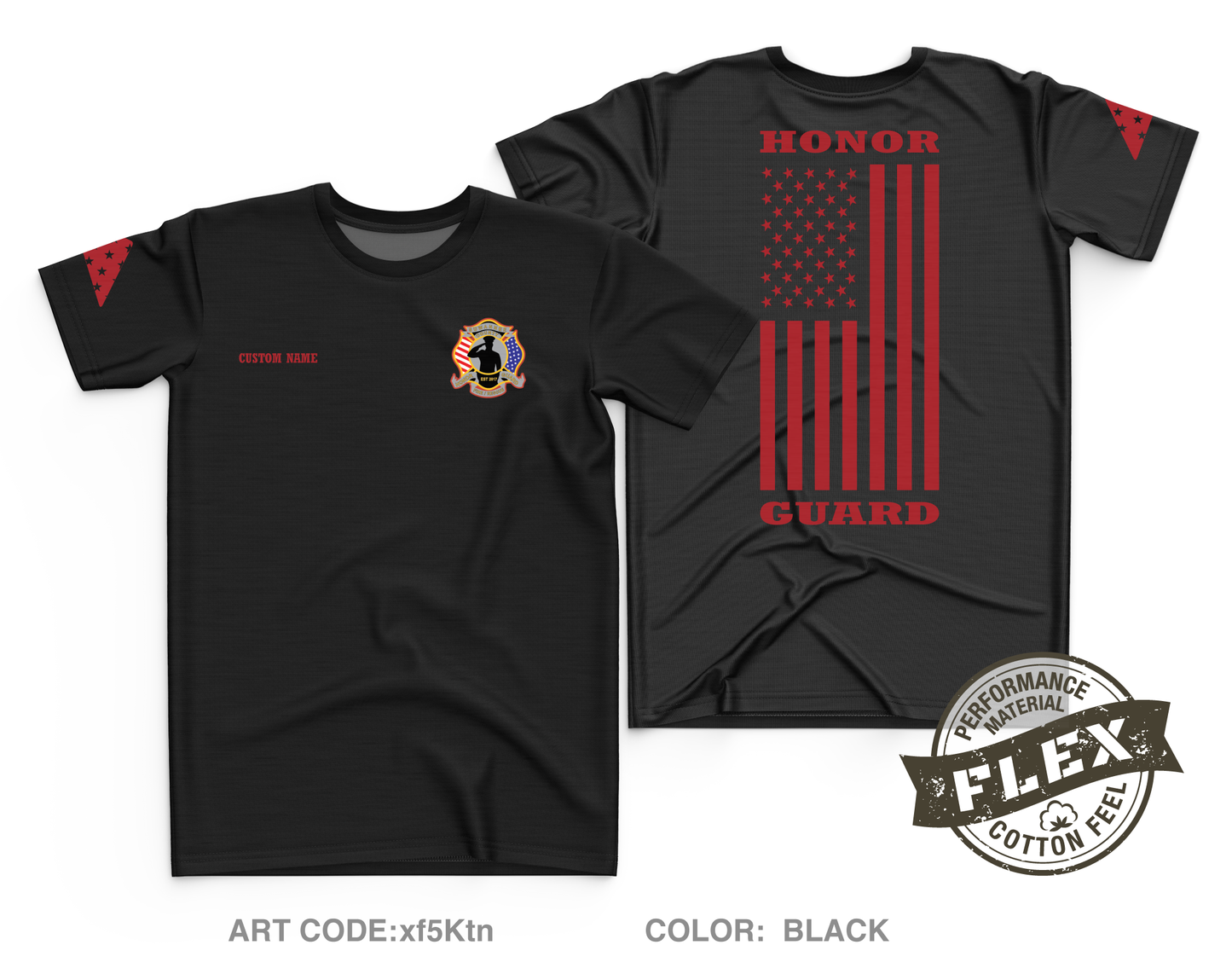 CUSTOM Suwannee County Honor Guard Store 1 Core Men's SS Flex Performance Tee - xf5Ktn