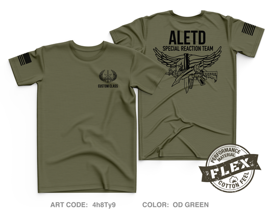 CUSTOM Advanced Law Enforcement Training Division (Fort Leonard Wood) Core Men's SS Flex Performance Tee - 4h8Ty9