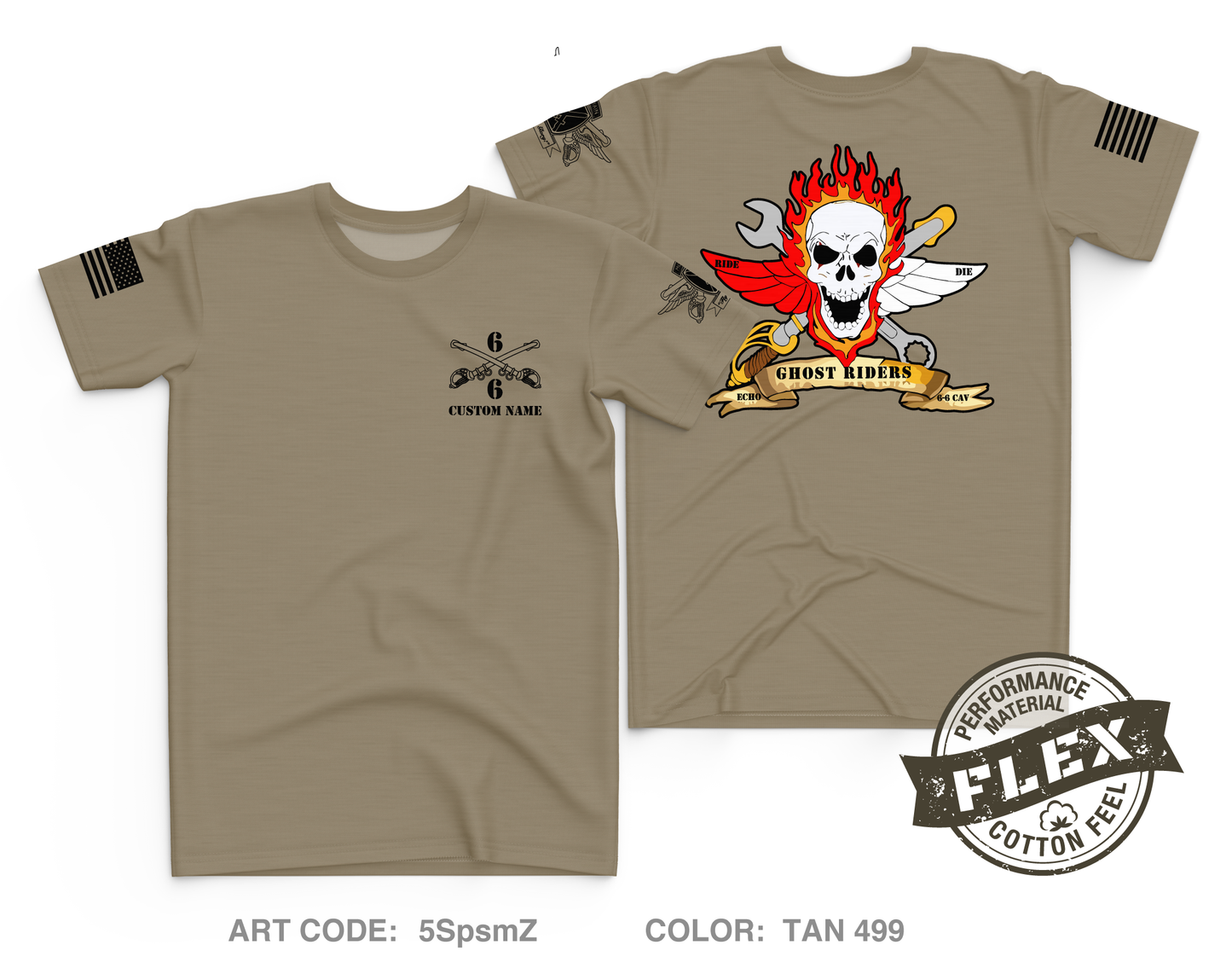 CUSTOM Echo Troop Core Men's SS Flex Performance Tee - 5SpsmZ