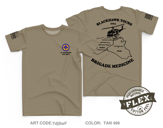 CUSTOM HHC 44Th IBCT (Medical Section) Core Men's SS Flex Performance Tee - 7djSwF