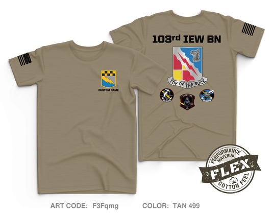 CUSTOM 103rd IEW MI Core Men's SS Flex Performance Tee - F3Fqmg