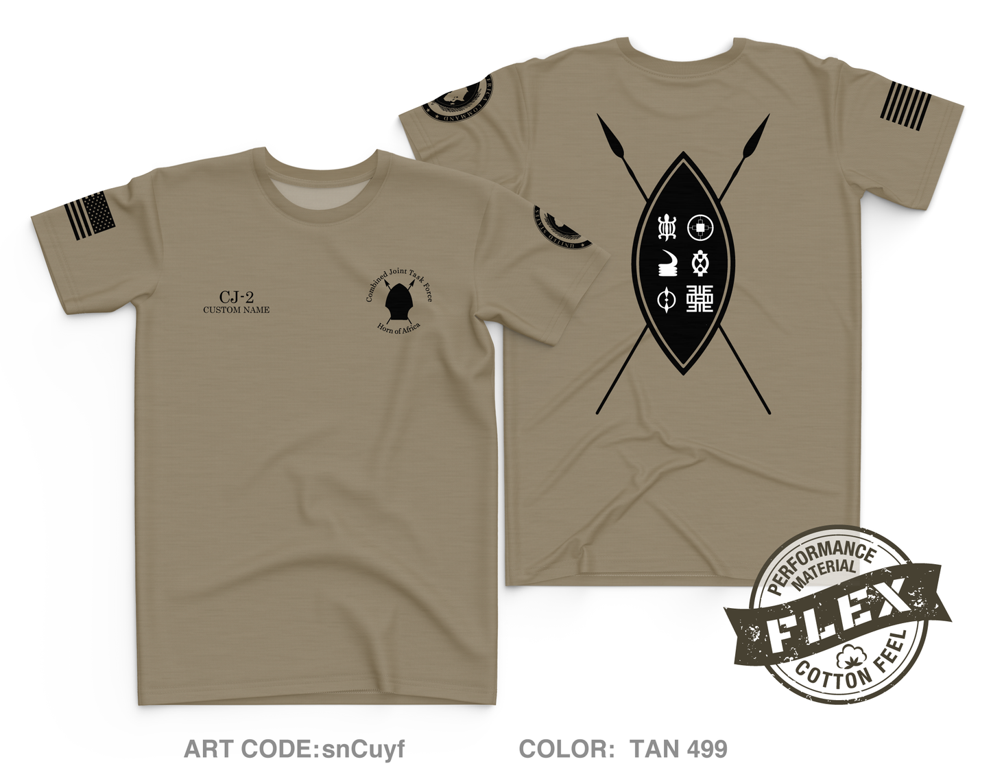 CUSTOM CJTF HOA CJ-2 Core Men's SS Flex Performance Tee - snCuyf