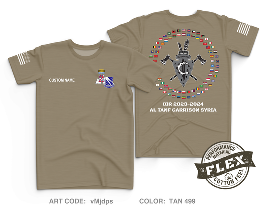 CUSTOM C TRP, 1-89 CAV, 2nd BDE, 10th MTN Core Men's SS Flex Performance Tee - vMjdps