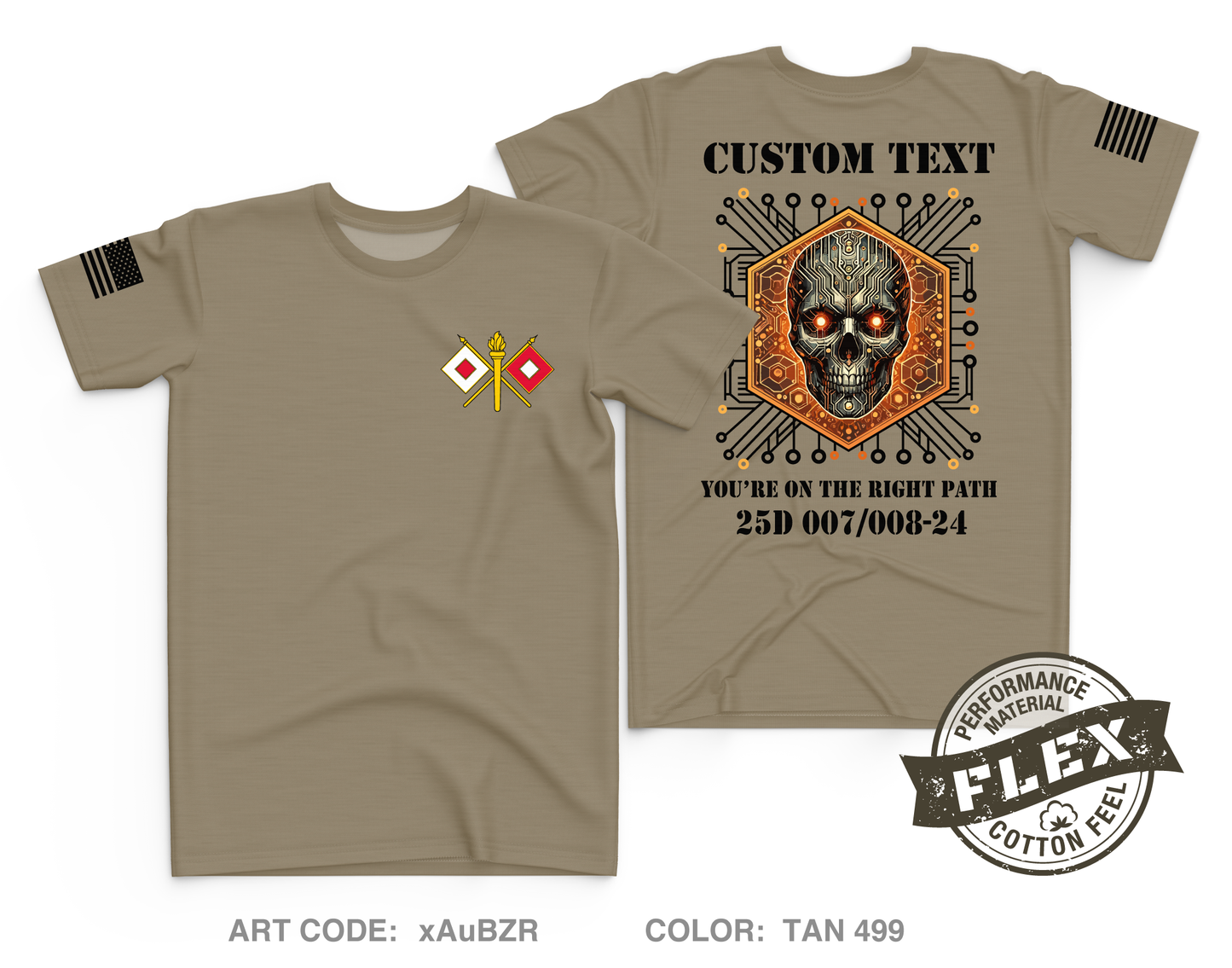 CUSTOM 007|008-24 Core Men's SS Flex Performance Tee - xAuBZR