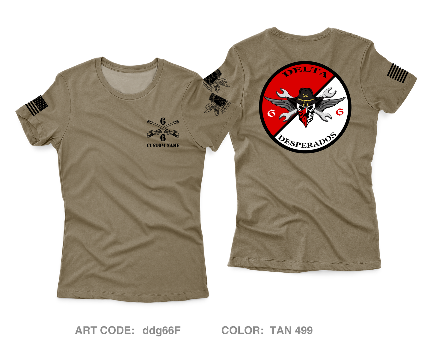 CUSTOM Delta Troop Core Women's SS Performance Tee - ddg66F