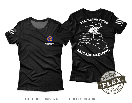 CUSTOM HHC 44Th IBCT (Medical Section) Core Women's SS Flex Performance Tee - XwkHxA