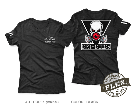 Custom 46th CBRNE (TE) Core Women's SS Performance Tee - yxKKa3