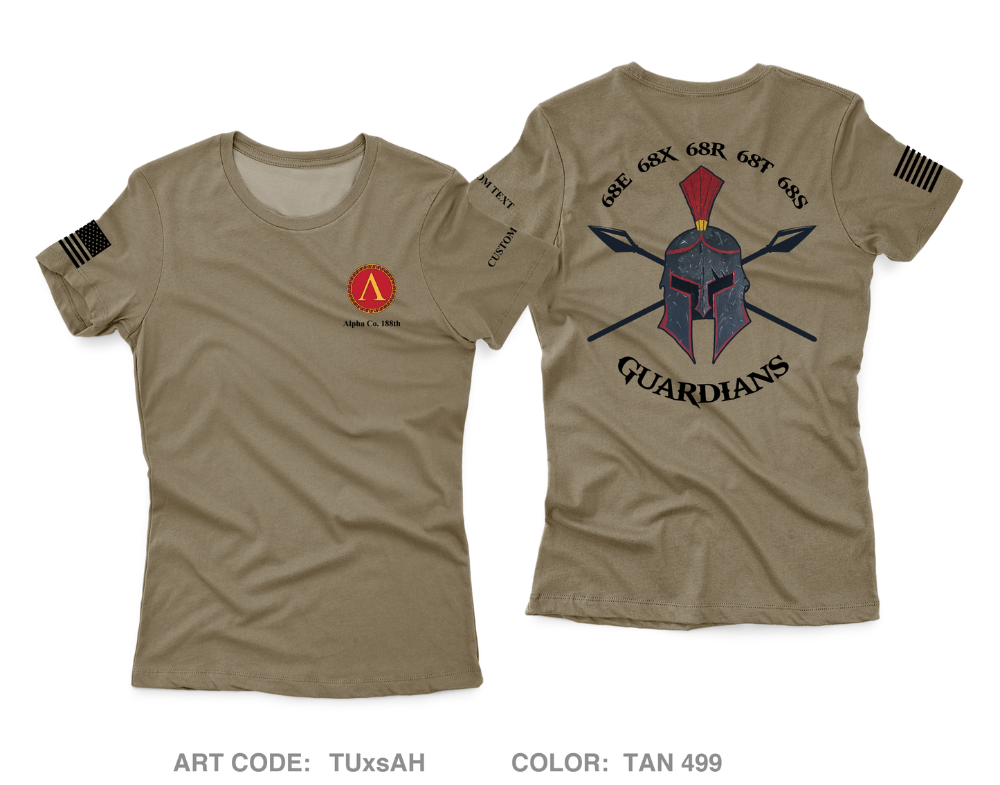 Custom A Co 188th Med BN Core Women's SS Performance Tee - TUxsAH