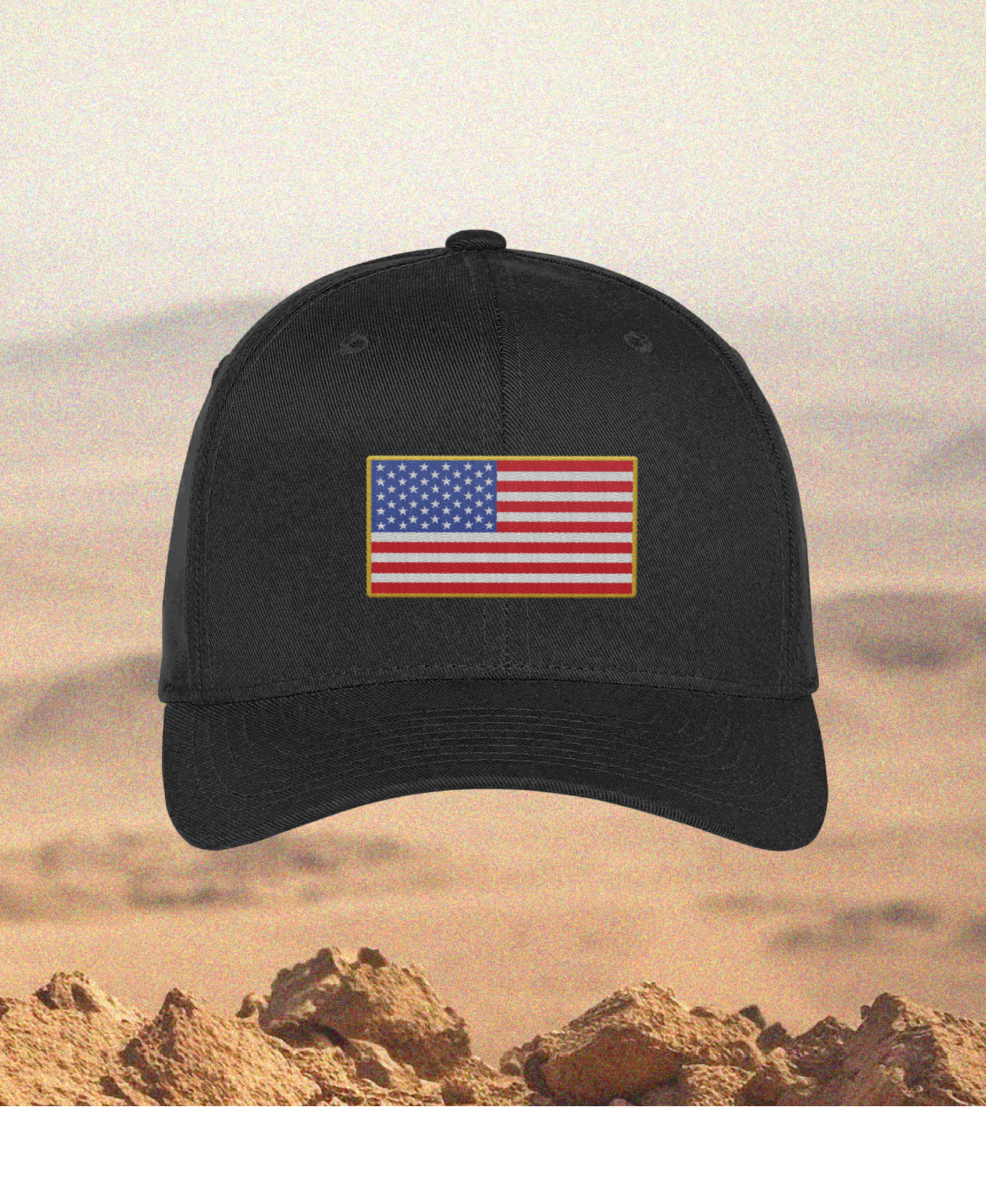 Emblem Flag Series Embroidered Flexfit Cap - Color Flag