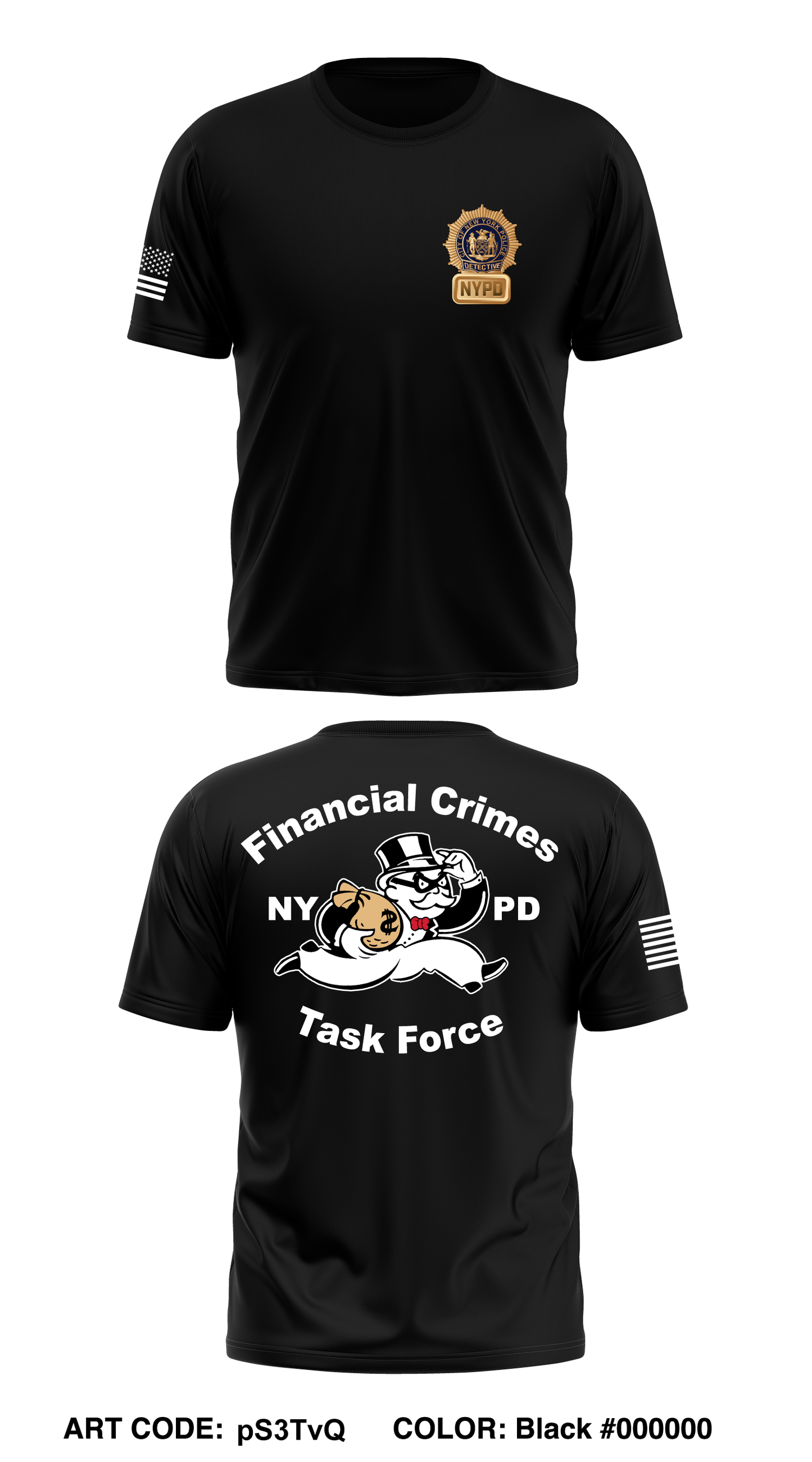 FINANCIAL CRIMES TASK FORCE Core Men's SS Performance Tee