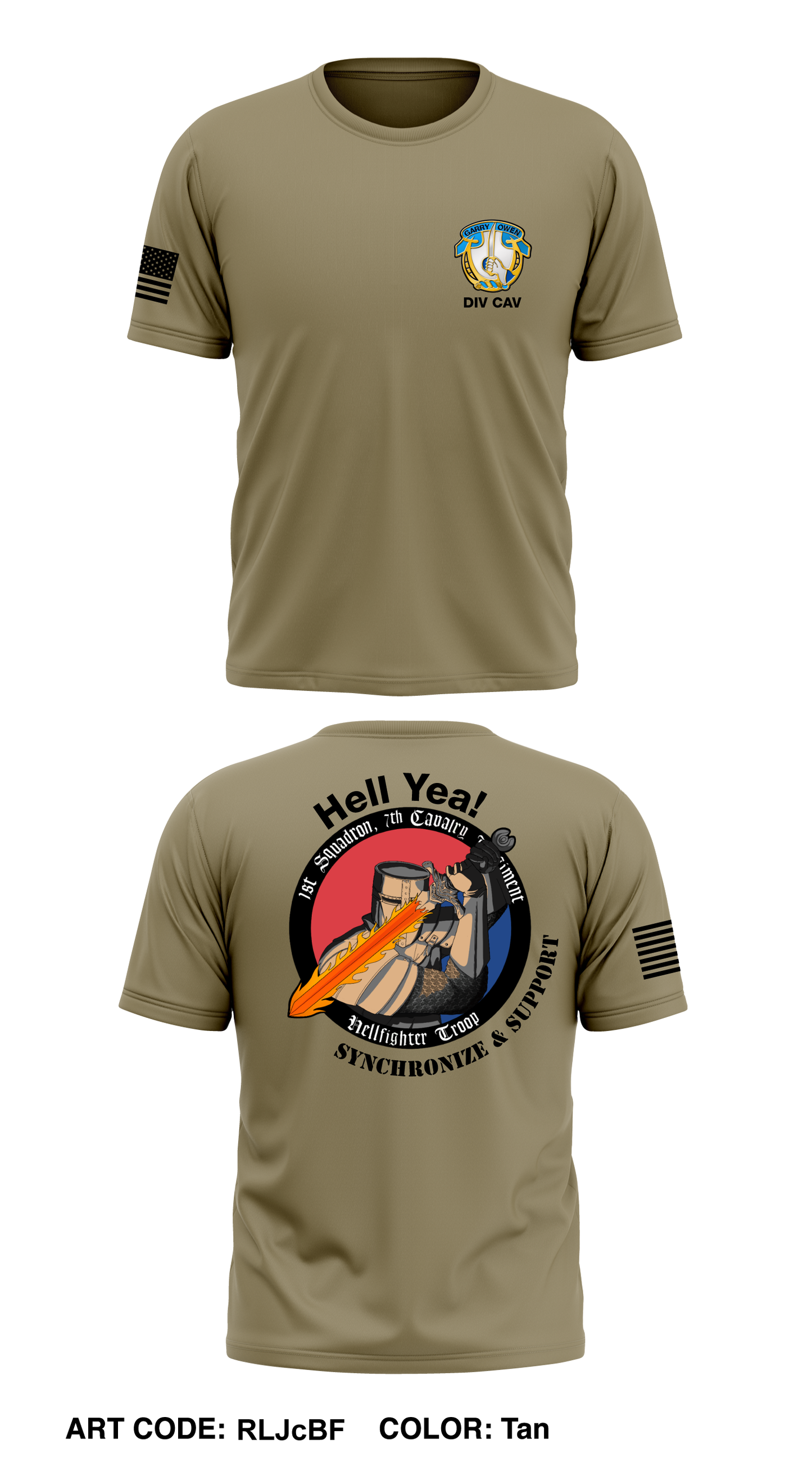 HHT, 1-7 CAV Core Men's SS Performance Tee - RLJcBF