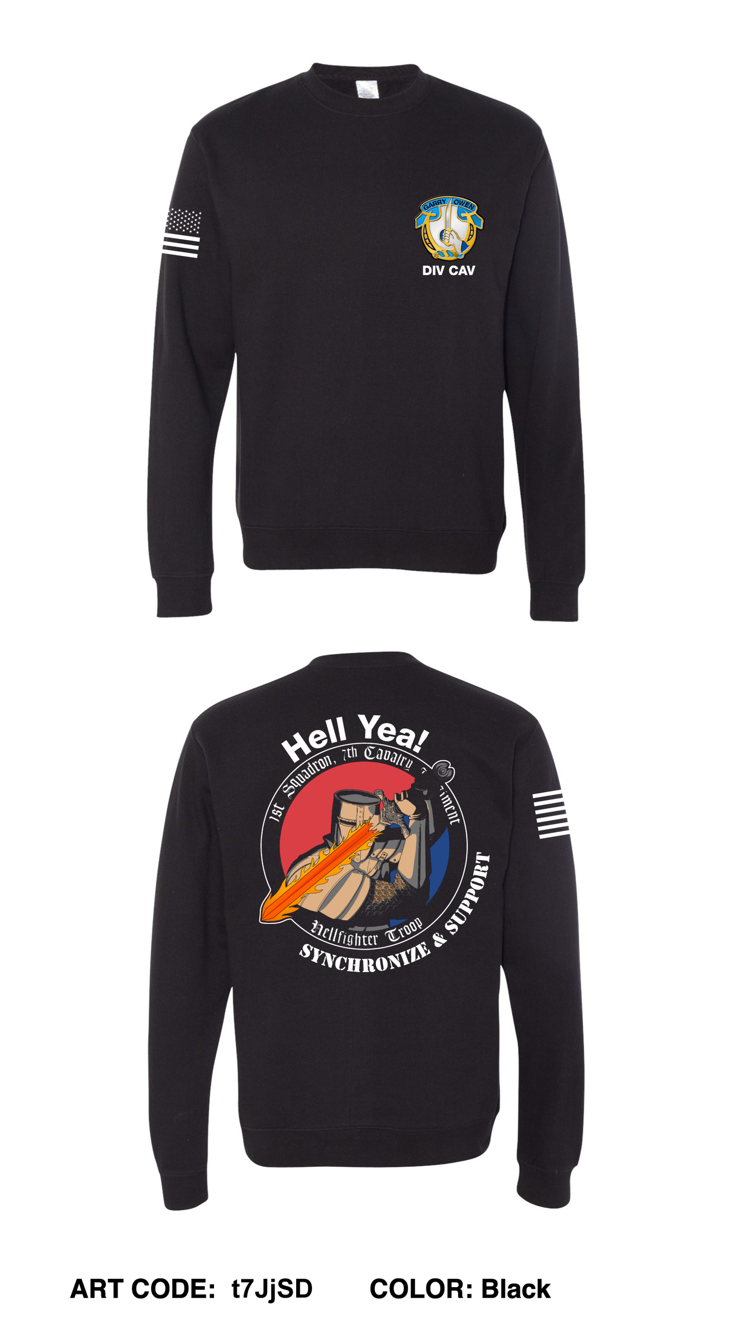 HHT, 1-7 CAV  Comfort Unisex Crewneck Sweatshirt - t7JjSD