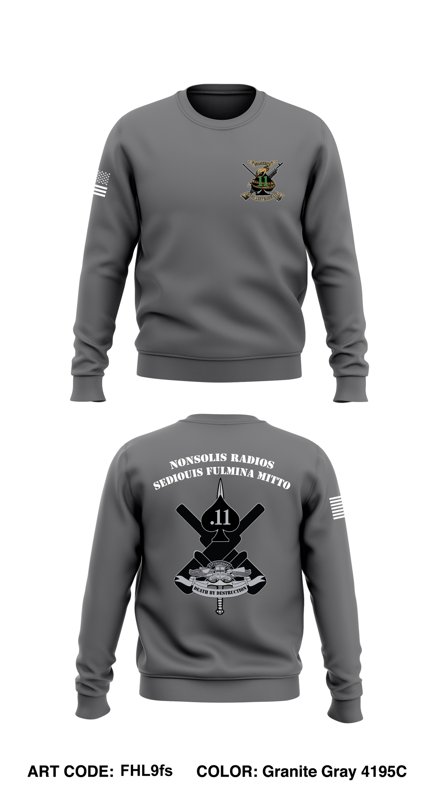 MESG-2 N8 Weapons Department Core Men's Crewneck Performance Sweatshirt - FHL9fs