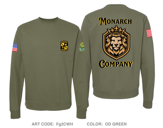 Monarch Company Comfort Unisex Crewneck Sweatshirt - Fg2CWH