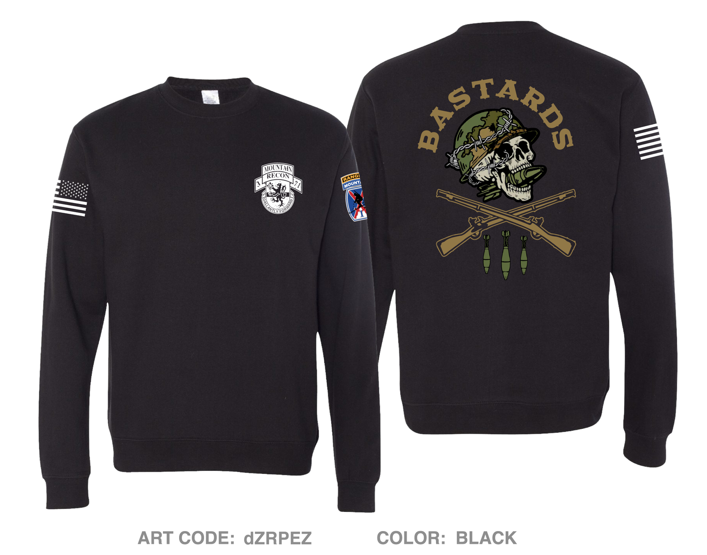 MTRS, A TRP, 3-71 CAV, 1IBCT, 10TH MTN Comfort Unisex Crewneck Sweatshirt - dZRPEZ