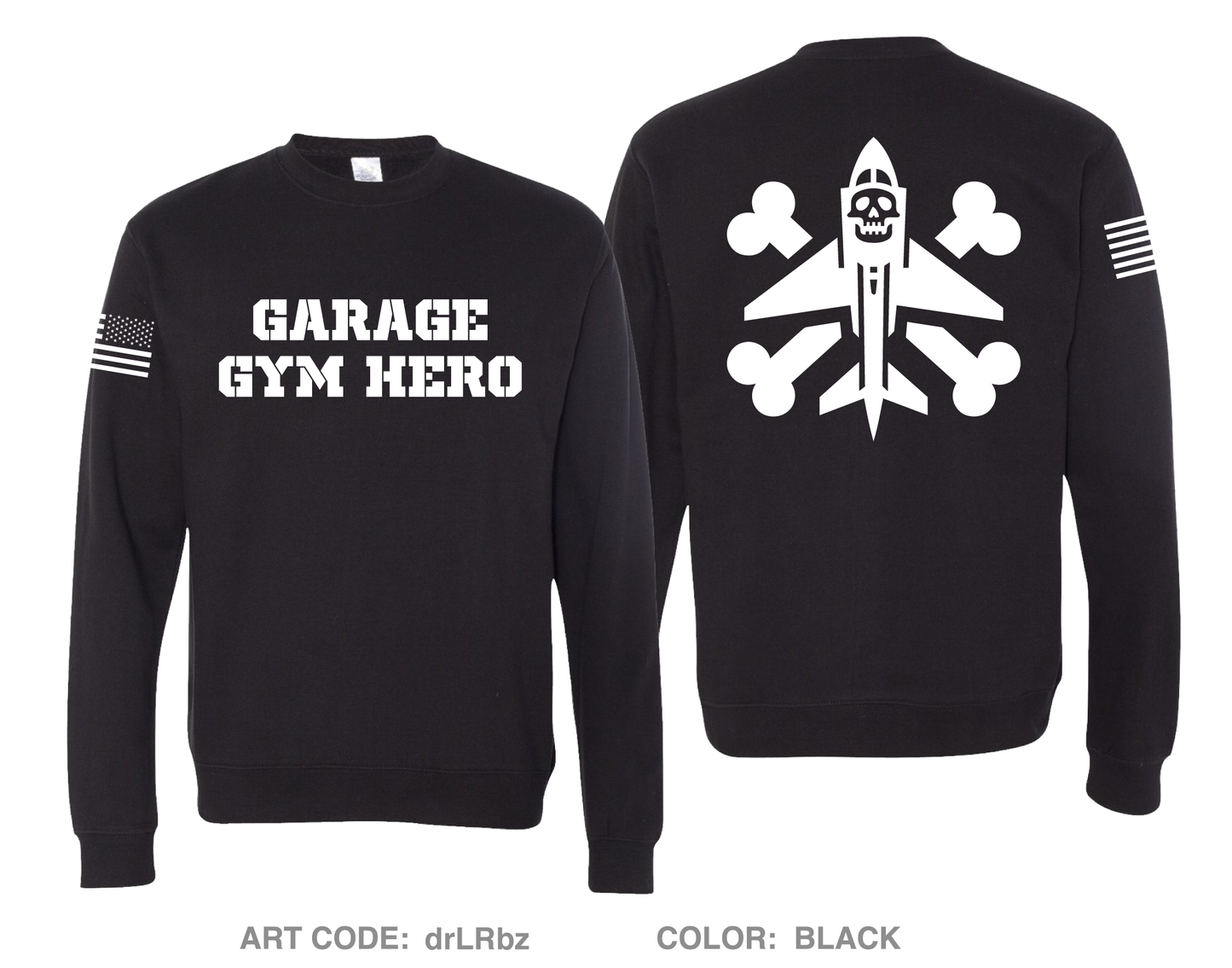 Garage Gym Hero Comfort Unisex Crewneck Sweatshirt - drLRbz