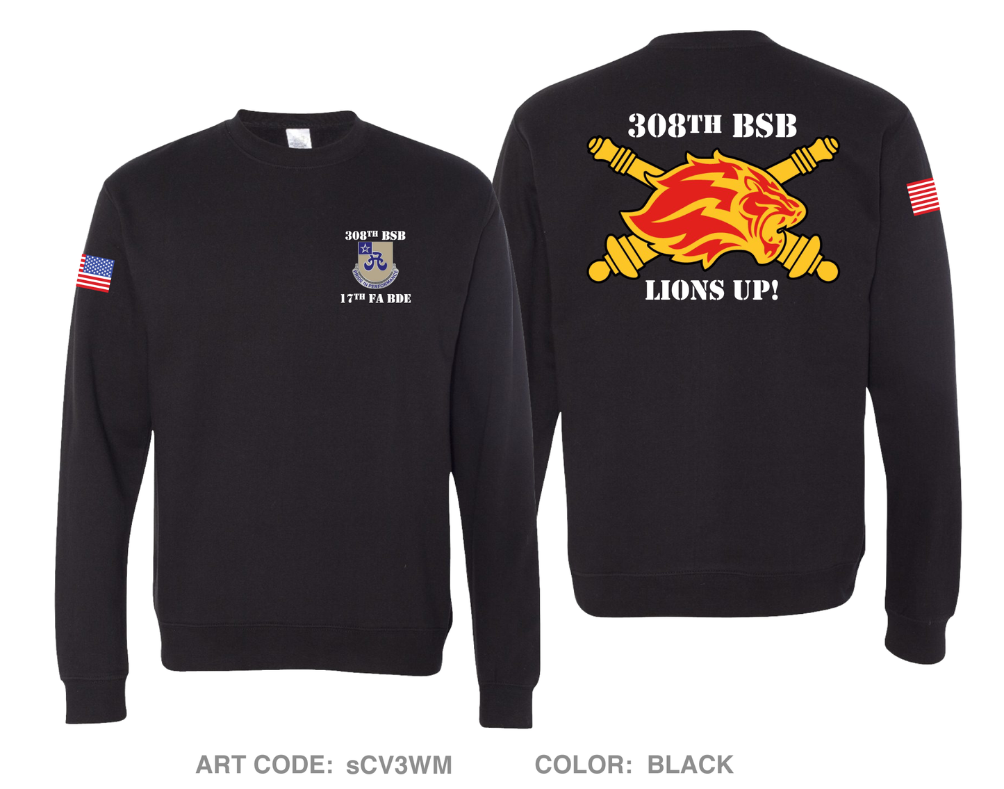 308th BSB Comfort Unisex Crewneck Sweatshirt - sCV3WM