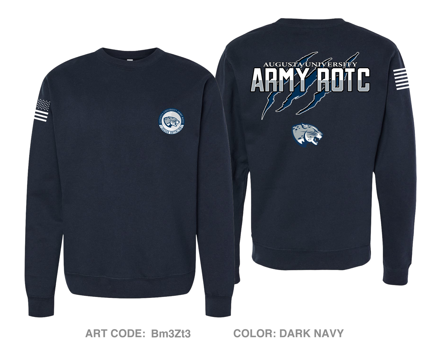 Augusta University Army ROTC Comfort Unisex Crewneck Sweatshirt - Bm3Zt3