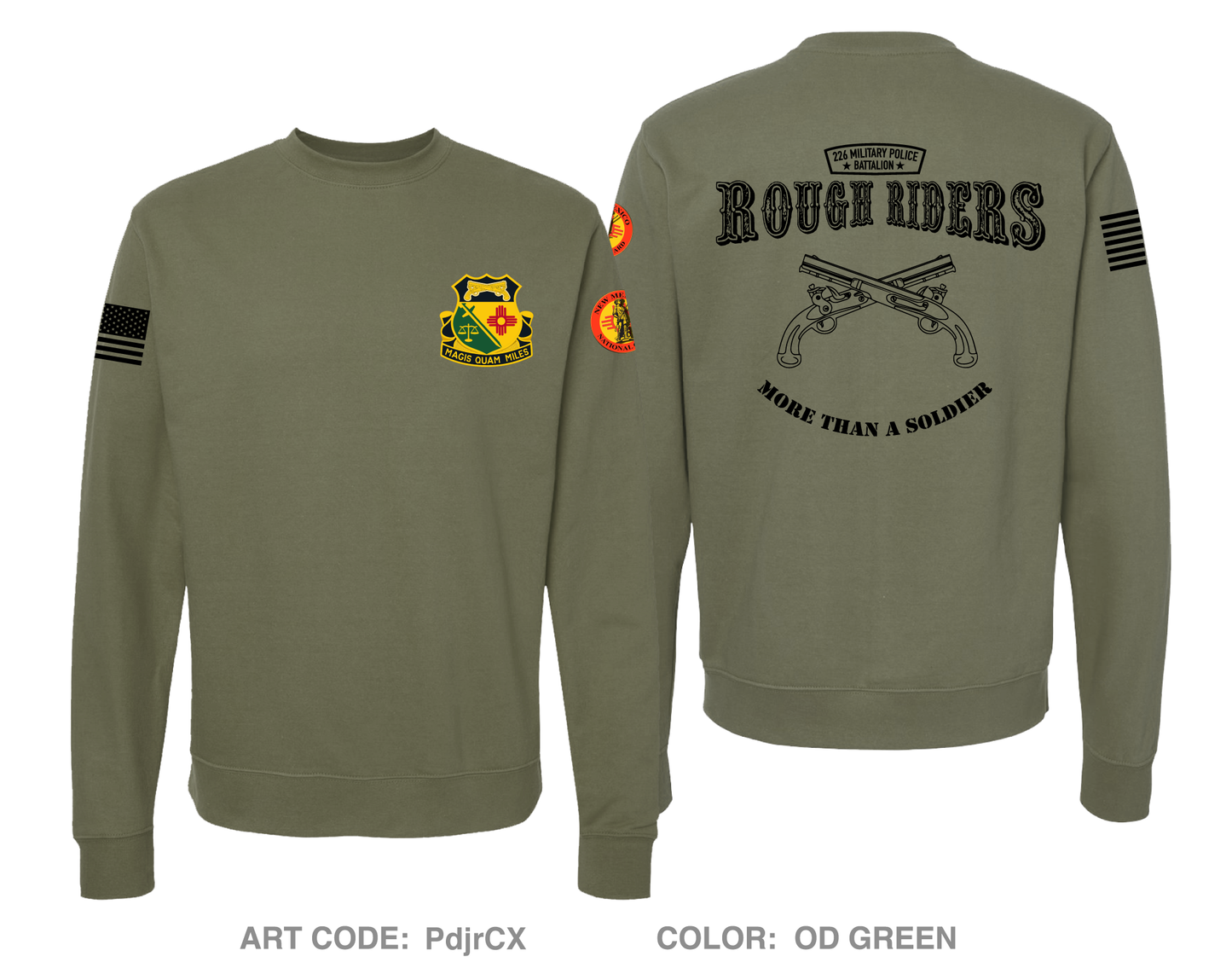 226th Military Police Battalion Comfort Unisex Crewneck Sweatshirt - PdjrCX