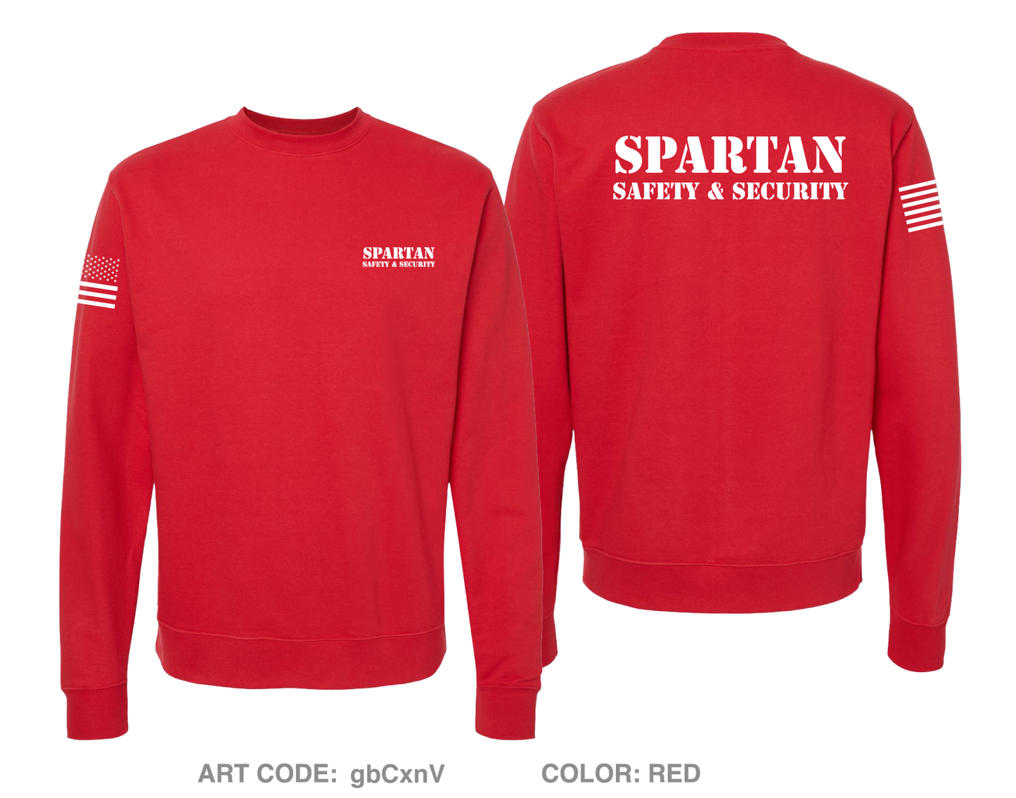 Spartan Safety & Security STORE 1  Comfort Unisex Crewneck Sweatshirt - gbCxnV