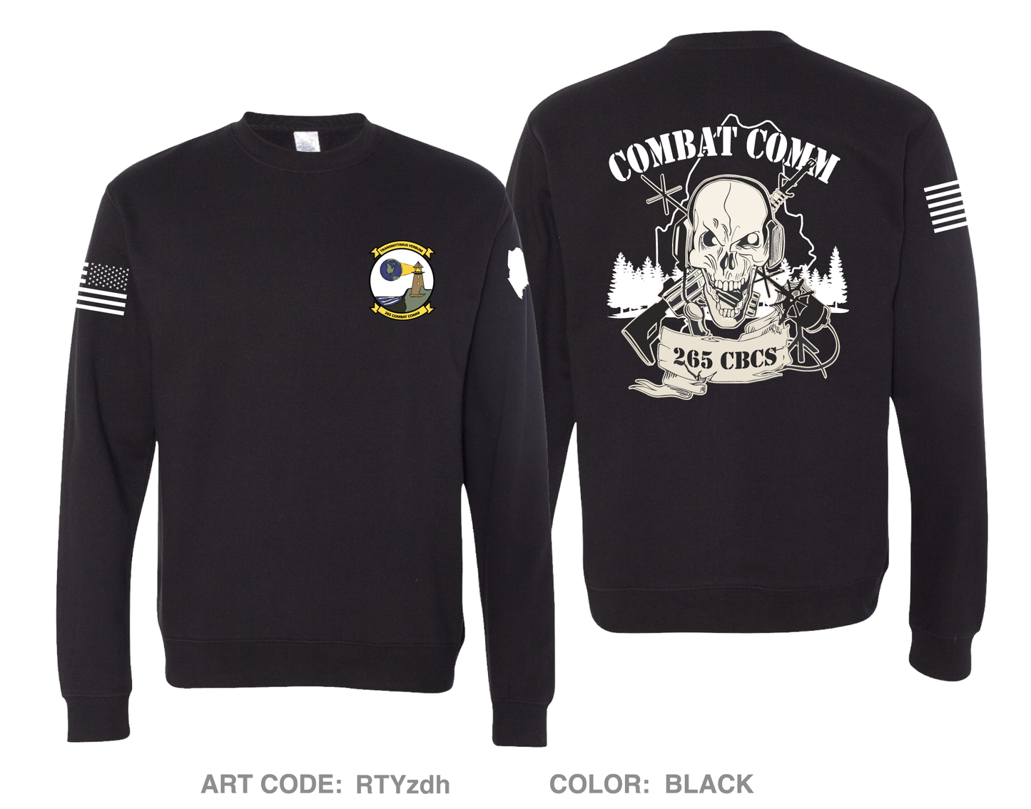 265 COMBAT COMMUNICATIONS SQUADRON Comfort Unisex Crewneck Sweatshirt - RTYzdh