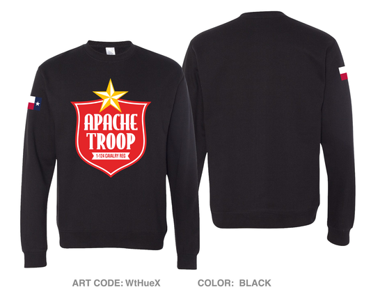 A Troop 1|124th Cavalry Reg Comfort Unisex Crewneck Sweatshirt - WtHueX