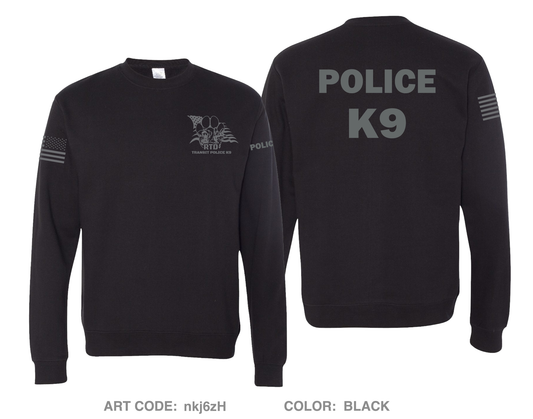 RTD Transit Police K9 Comfort Unisex Crewneck Sweatshirt - nkj6zH