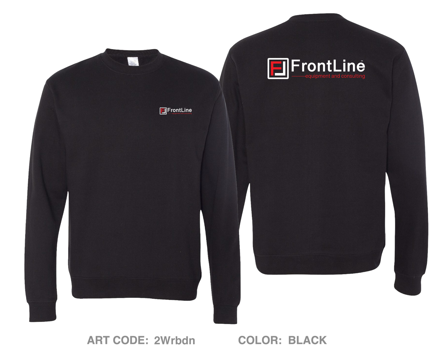 Frontline Equipment and Consulting Comfort Unisex Crewneck Sweatshirt - 2Wrbdn