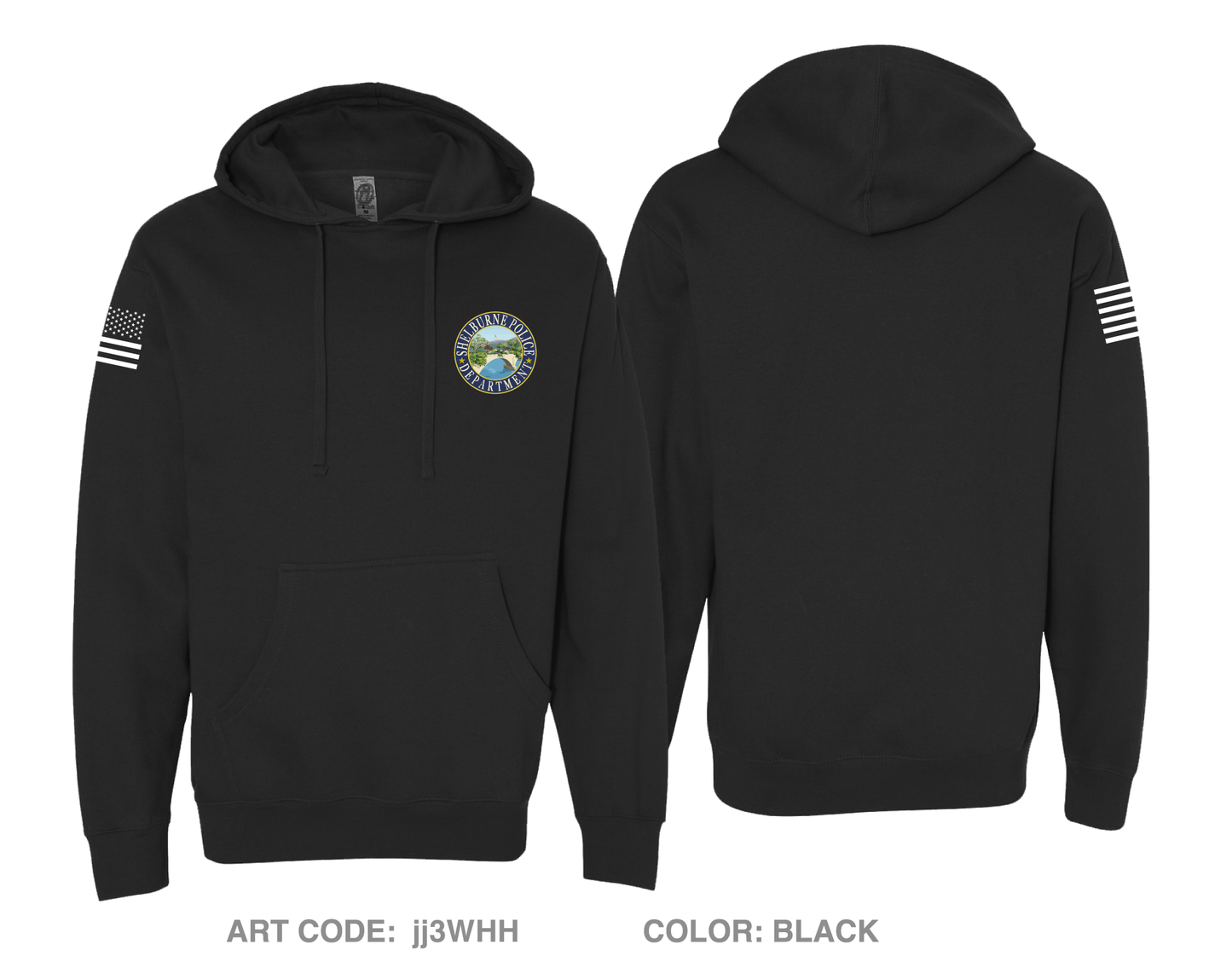 Shelburne Police Department Comfort Unisex Hooded Sweatshirt - jj3WHH