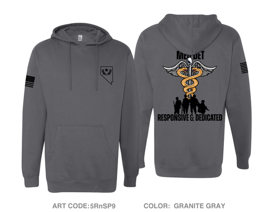 Nevada Army National Guard Medical Detachment Comfort Unisex Hooded Sweatshirt - 5RnSP9