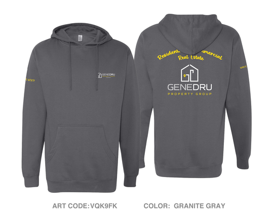 Gene Dru Property Group Comfort Unisex Hooded Sweatshirt - VQK9FK