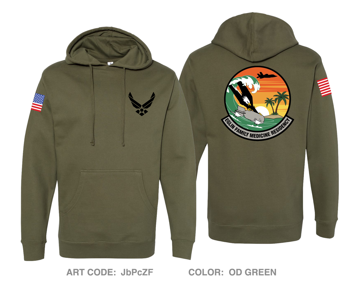 Eglin FMRC Comfort Unisex Hooded Sweatshirt - JbPcZF