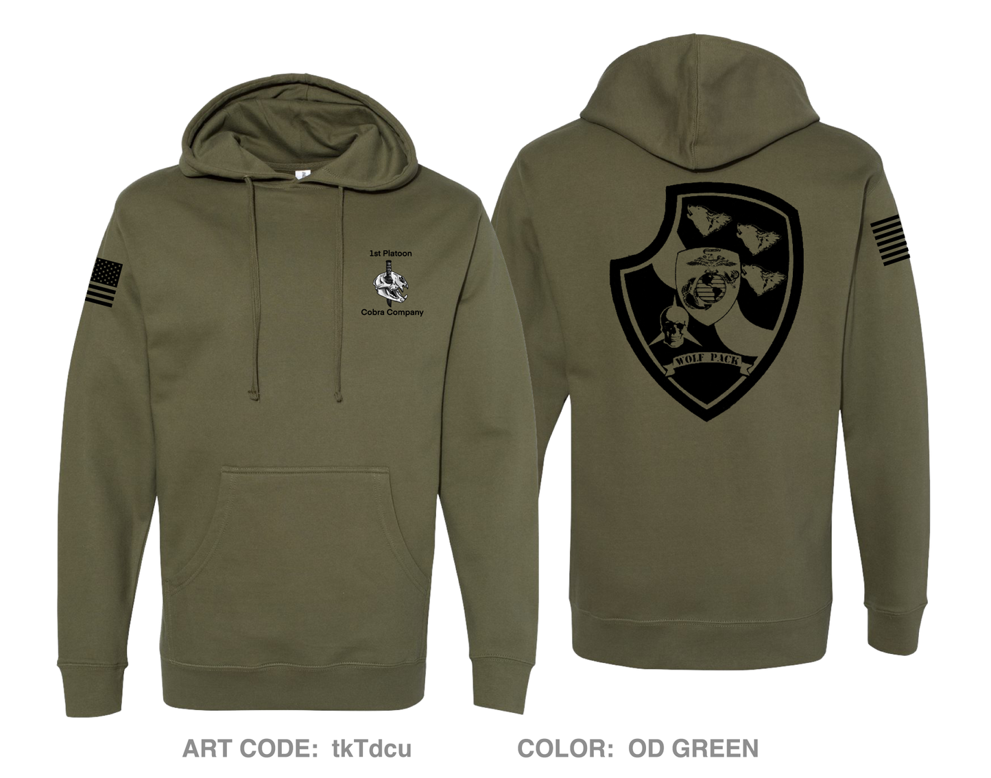 1st Platoon C Company 4th LAR Comfort Unisex Hooded Sweatshirt - tkTdcu