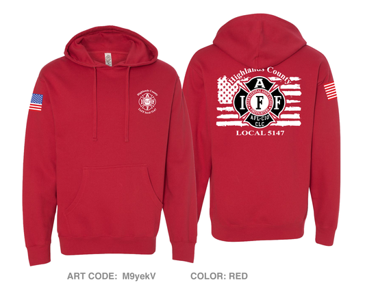 Highlands County Professional EMS & Firefighters Local 5147 Comfort Unisex Hooded Sweatshirt - M9yekV