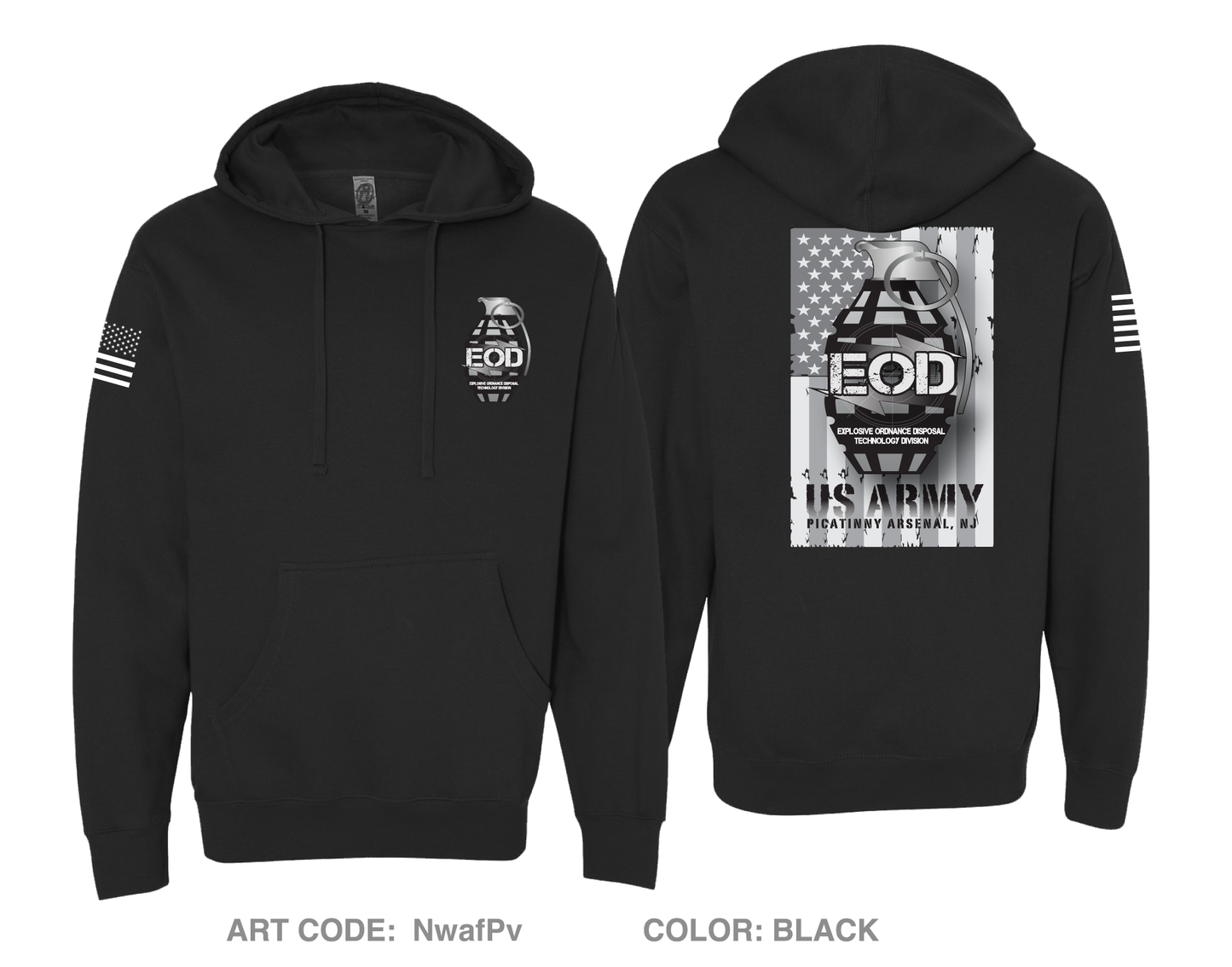 Explosive Ordnance Disposal Technology Division (EOD) Comfort Unisex Hooded Sweatshirt - NwafPv