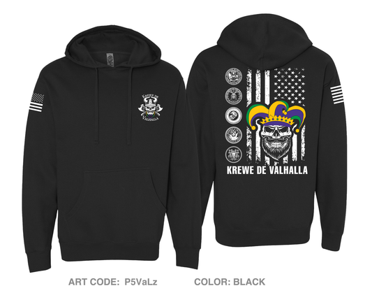 Krewe De Valhalla Comfort Unisex Hooded Sweatshirt - P5VaLz