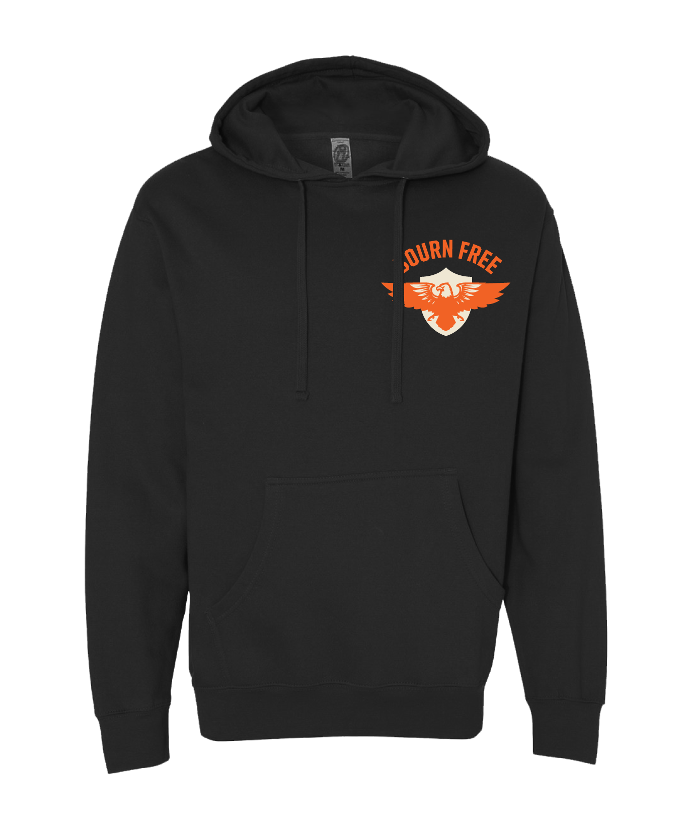 Bourn Free Comfort Unisex Hooded Sweatshirt - One Story, One Service