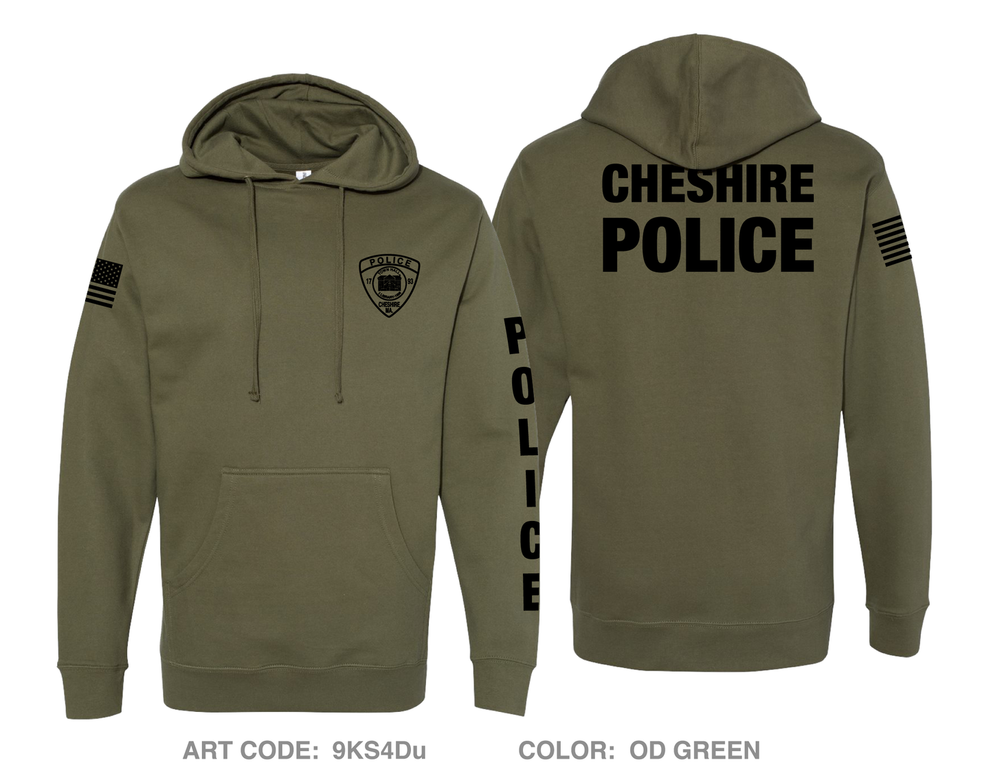 Cheshire Police Department Comfort Unisex Hooded Sweatshirt - 9KS4Du