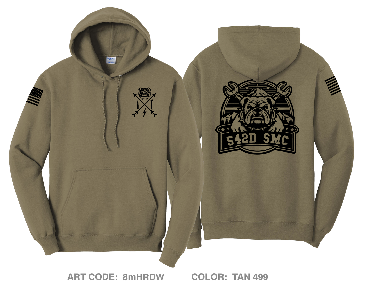 542d SMC Comfort Unisex Hooded Sweatshirt - 8mHRDW