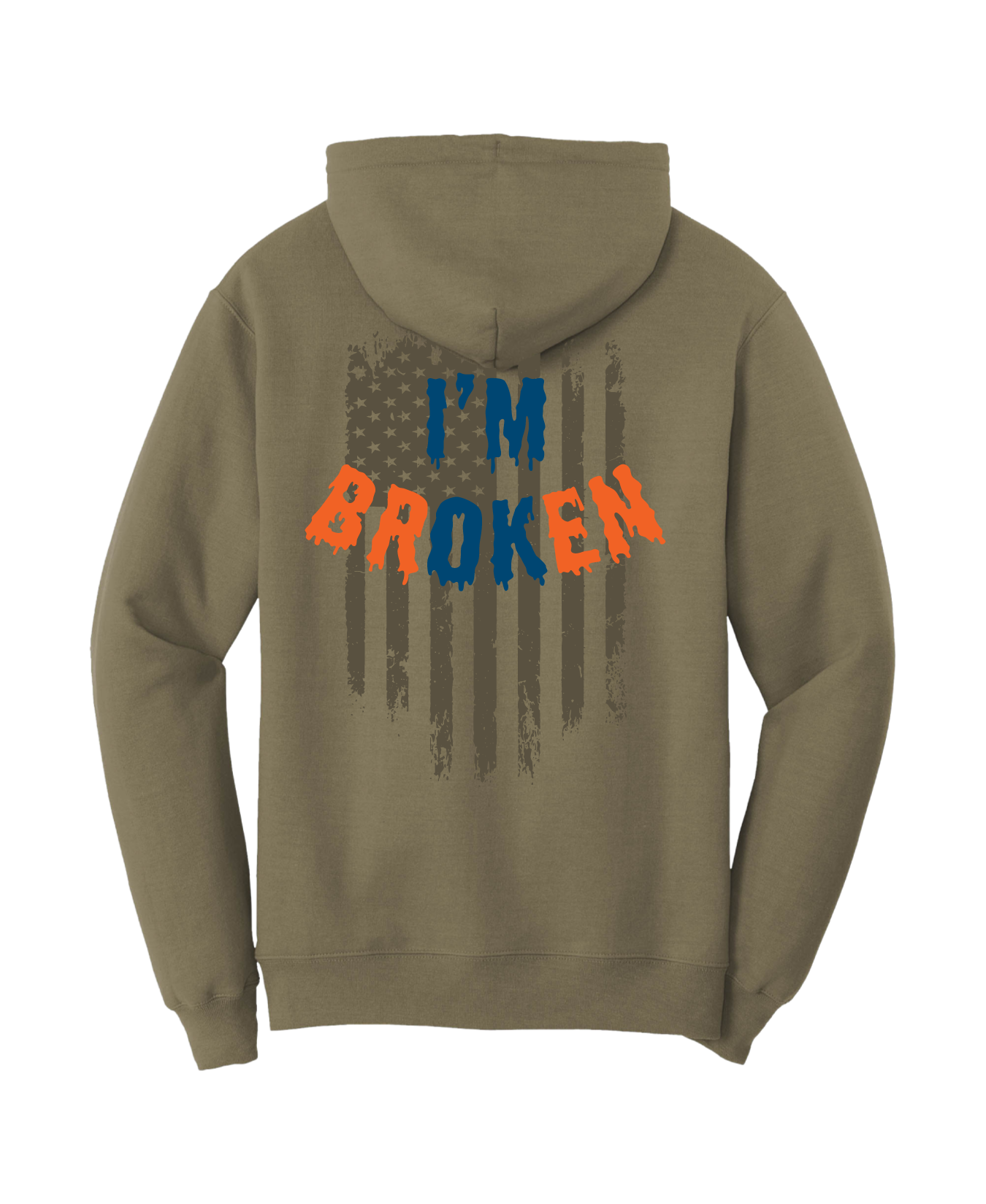 Bourn Free Comfort Unisex Hooded Sweatshirt - I'm Broken